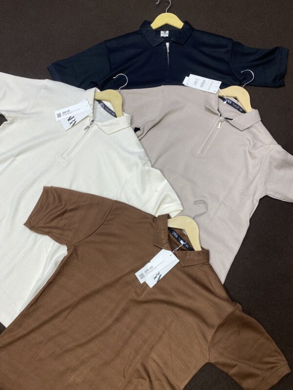 Knitted Old Money Style Half Zip Polos