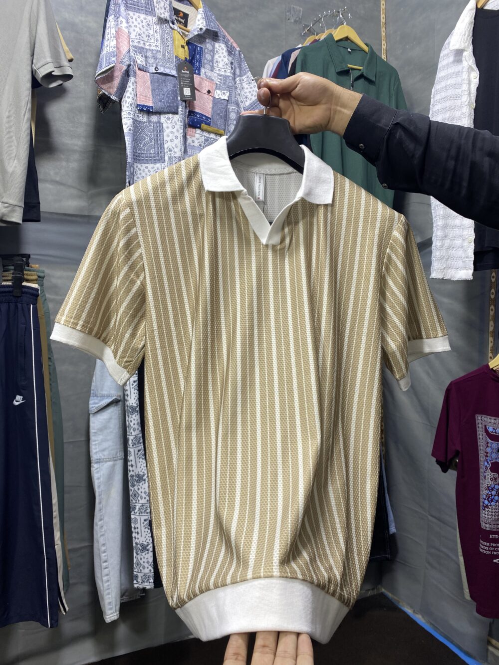 Old Money Knitted Polo Shirt - Image 2