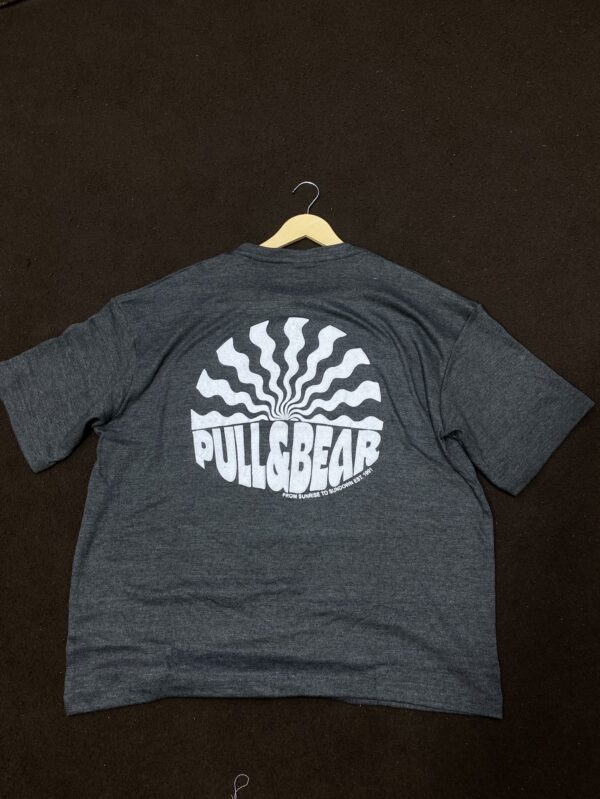 Pull & Bear Embosed Dropshoulder Tshirt
