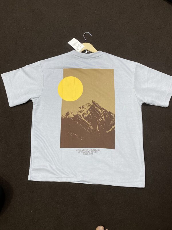 Pull & Bear Full Print Dropshoulder Tshirt