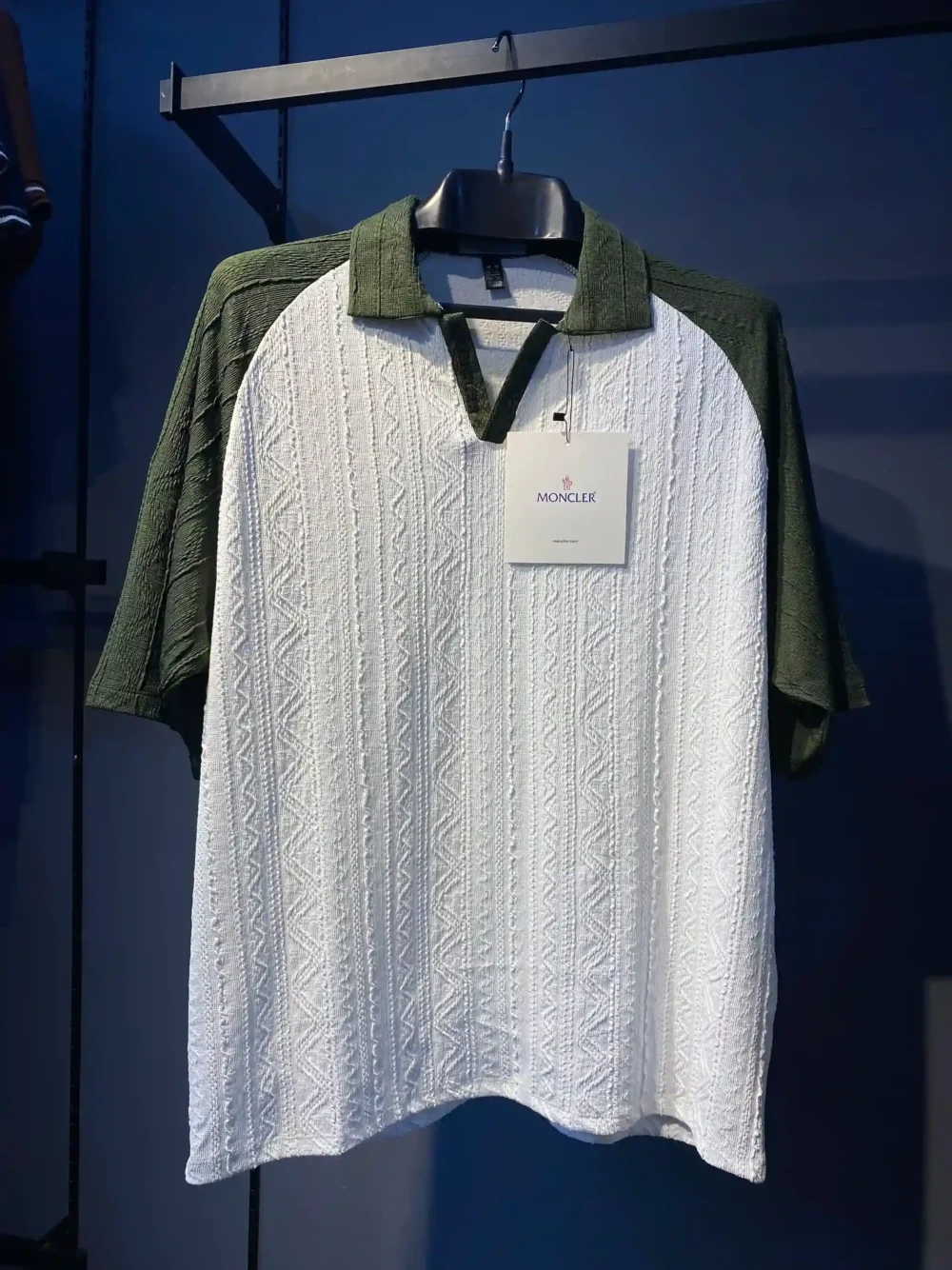 Moncler V-neck Polo Shirt