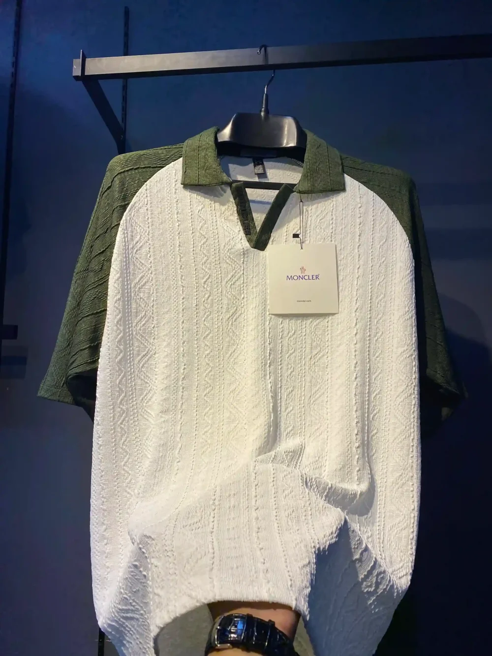 Moncler V-neck Polo Shirt - Image 2