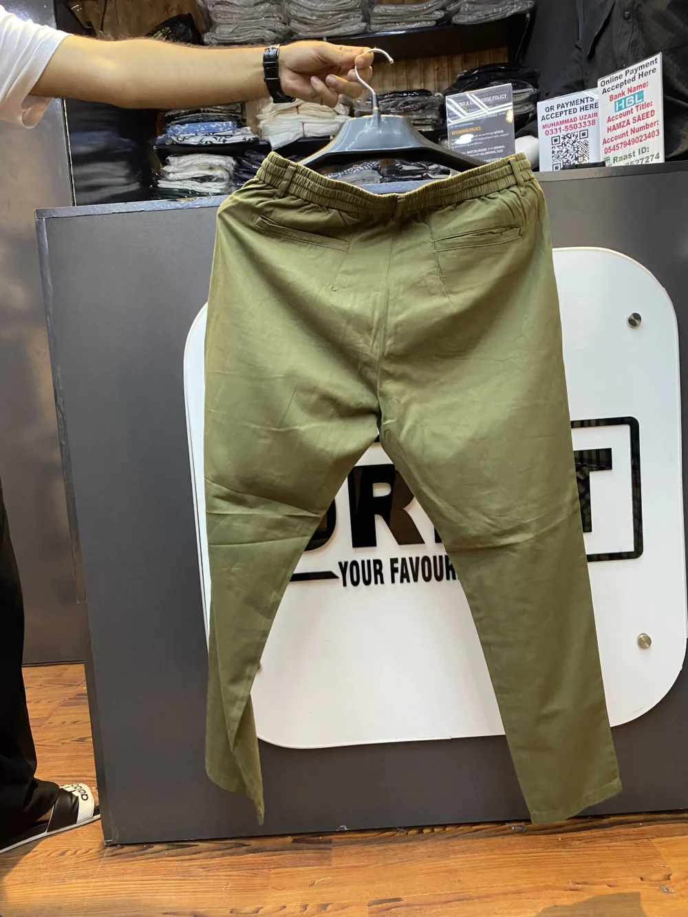 Linen Premium Green Trouser Pants - Image 2