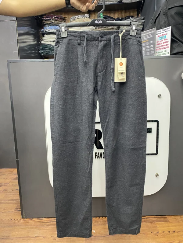 Linen Premium Black Trouser Pants - 32