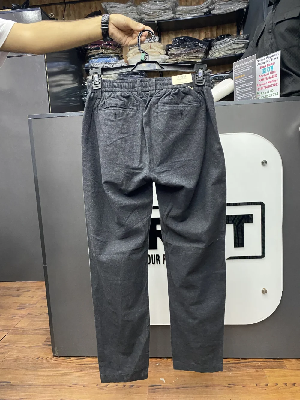 Linen Premium Black Trouser Pants - Image 2