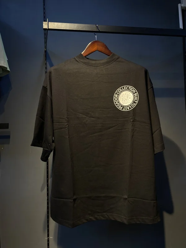 PGDR Back Printed 180GSM Dropshoulder Tshirt - Black - XL