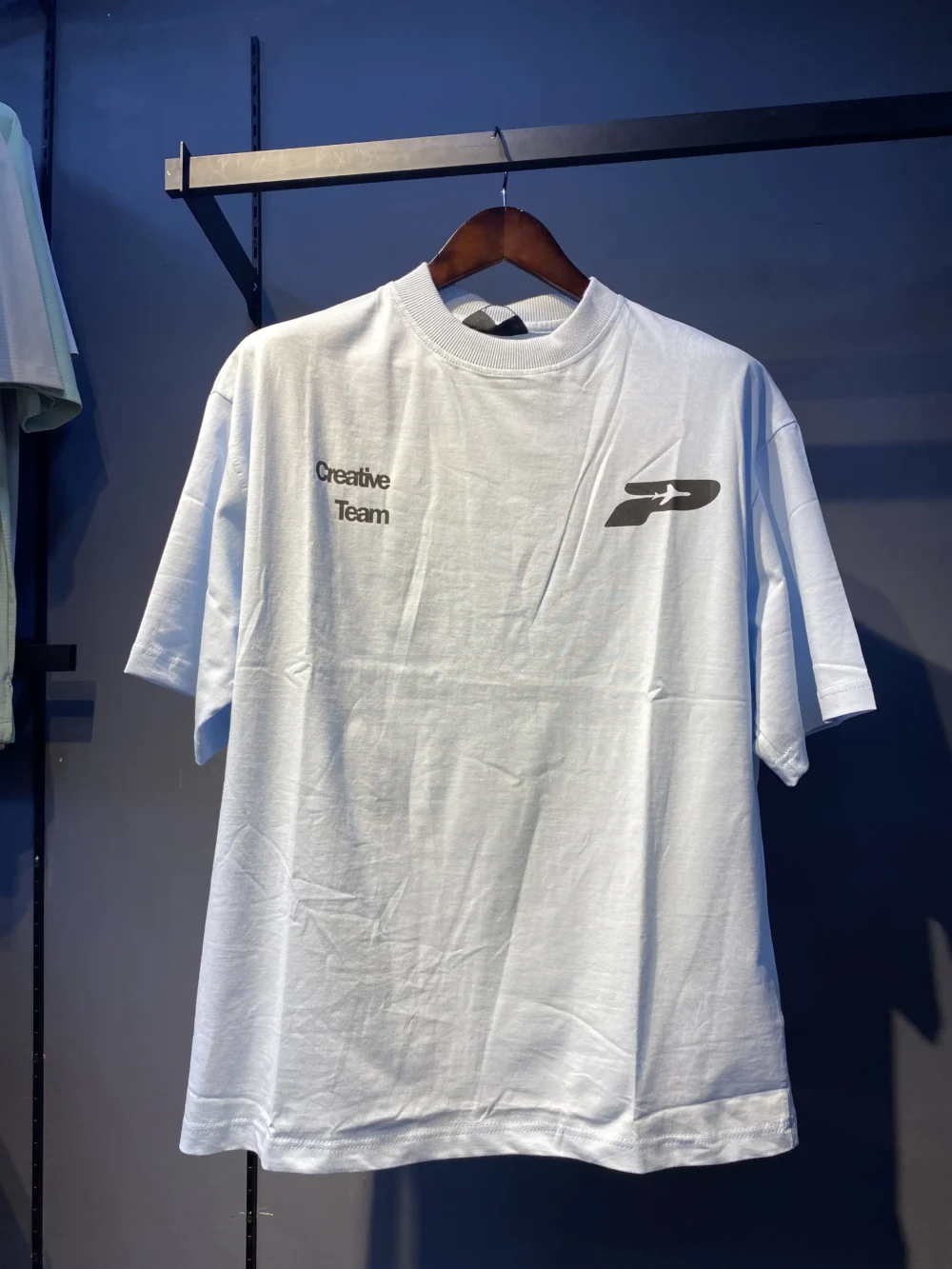 LTD Edition Back Printed 180GSM Dropshoulder Tshirt - Sky Blue