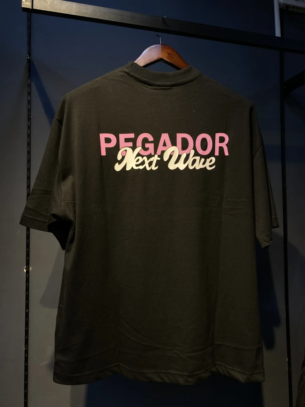 Pegador Back Printed 180GSM Dropshoulder Tshirt - Black - Image 2