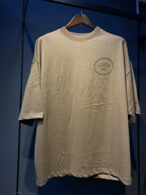 Pegador Back Printed 180GSM Dropshoulder Tshirt - Brown - M