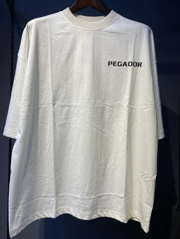 Pegador Back Printed 180GSM Dropshoulder Tshirt - White - 2XL