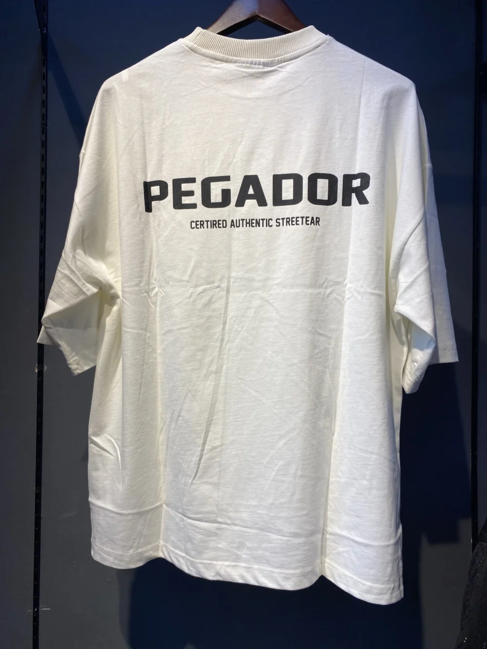 Pegador Back Printed 180GSM Dropshoulder Tshirt - White - Image 2