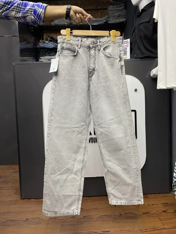 Light Grey Baggy Pull & Bear Original Jeans - 32