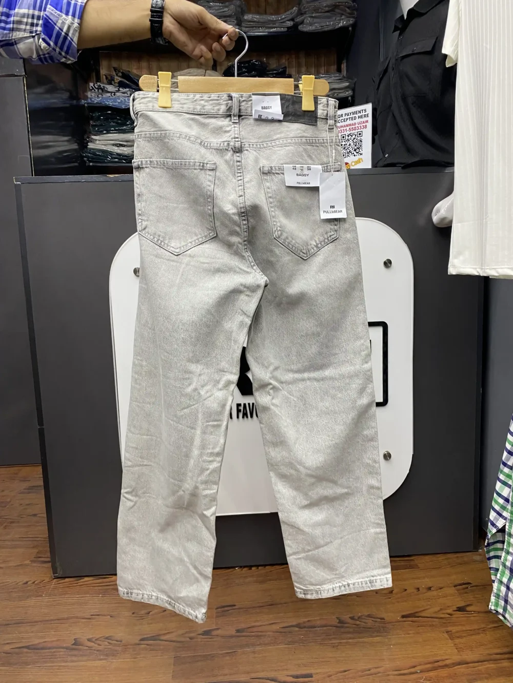 Light Grey Baggy Pull & Bear Original Jeans - Image 2