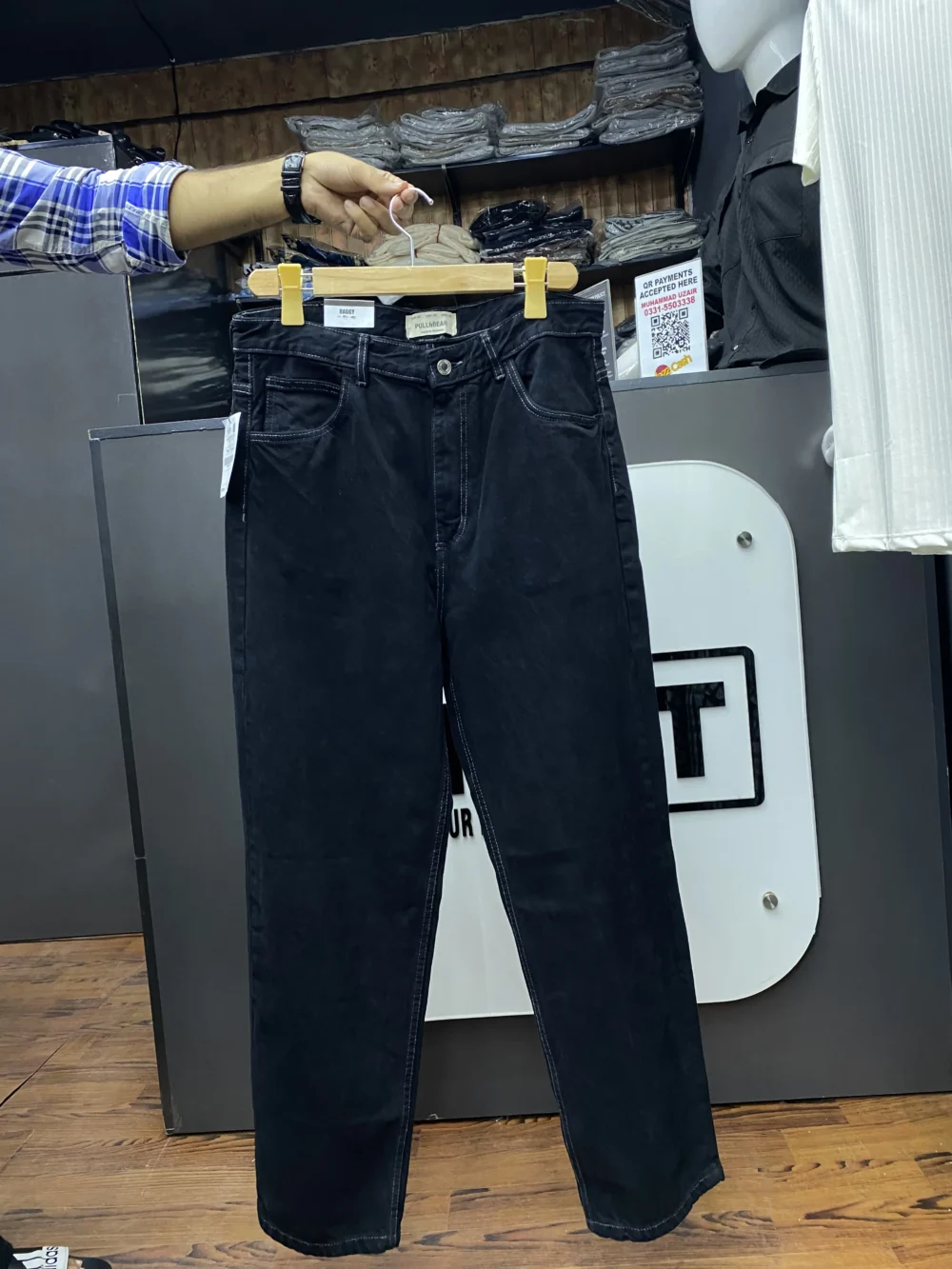 Black Baggy Pull & Bear Original Jeans - Image 2