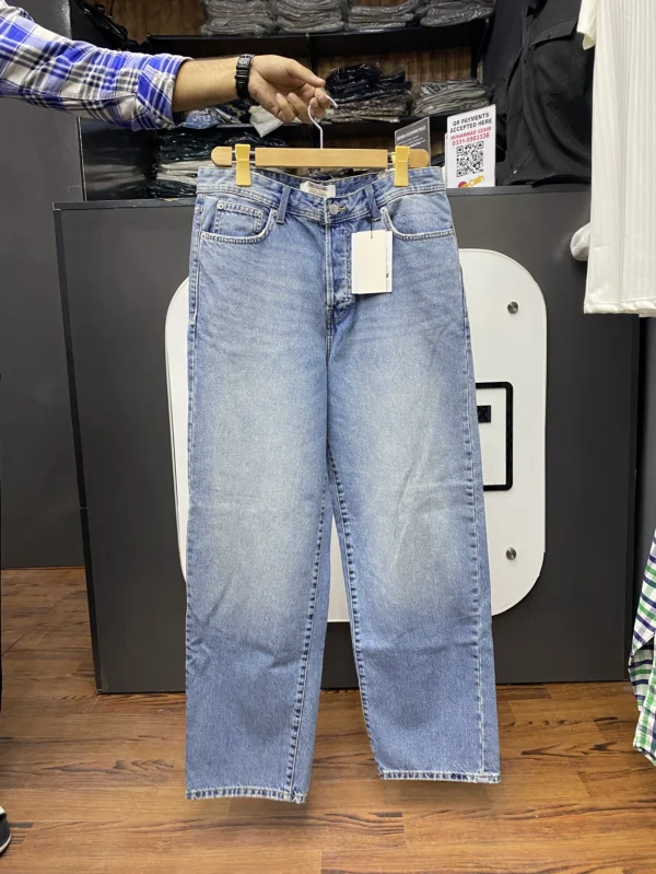 Sky Blue Baggy Pull & Bear Original Jeans - 34
