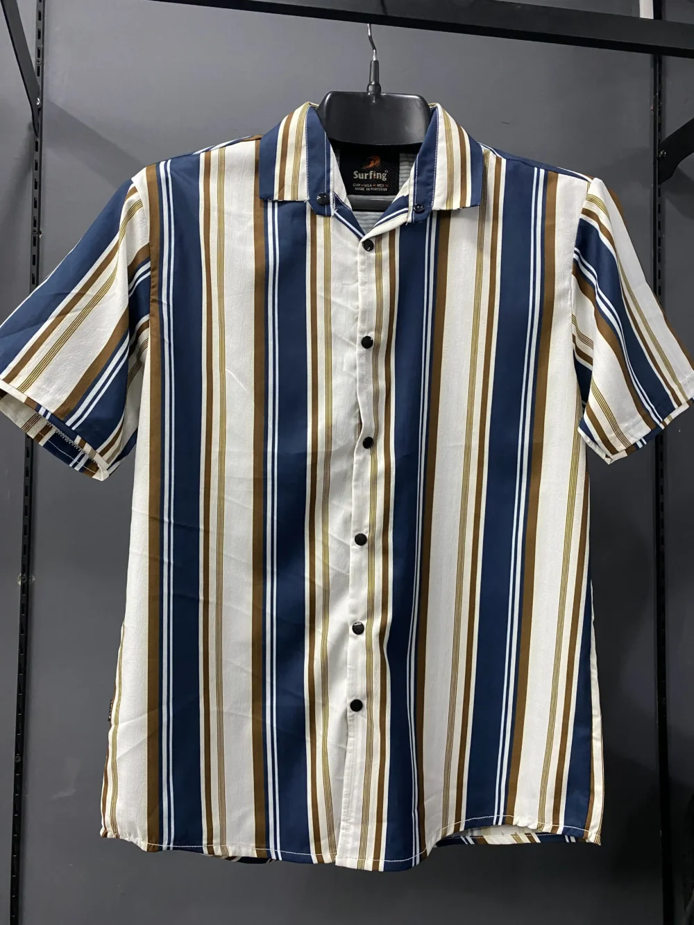 Blue Lining Printed Casual Shirt