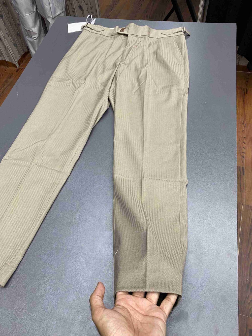 Light Brown Lining Imported Gurkha Pant - Image 3