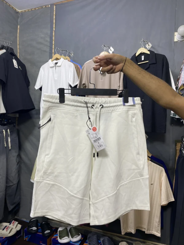 ICON White Premium Zip Article Short - XL