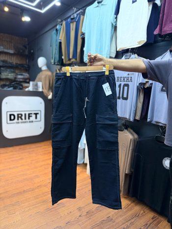 Black Cargo Baggy Pull & Bear Original Jeans