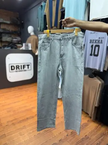 Light Grey Baggy Pull & Bear Original Jeans